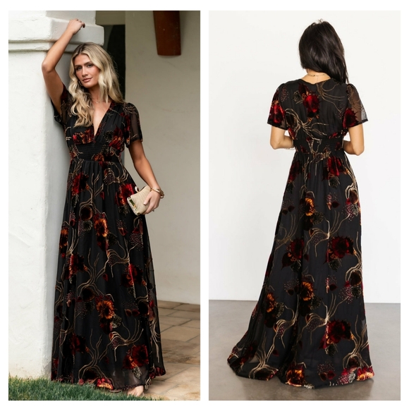 chinese dress ladies Women's Pleated Golden Maxi Dress | Vixen Collection